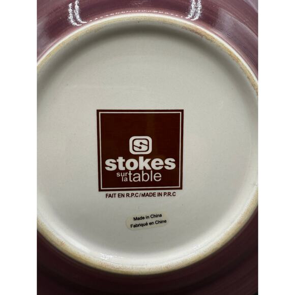 2 Stokes Sur La Table “Buono Vino” Wine Grapes Purple Salad Plates - Picture 9 of 9